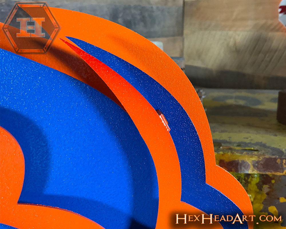 Top Right Boise State Broncos 3D Metal Wall Art