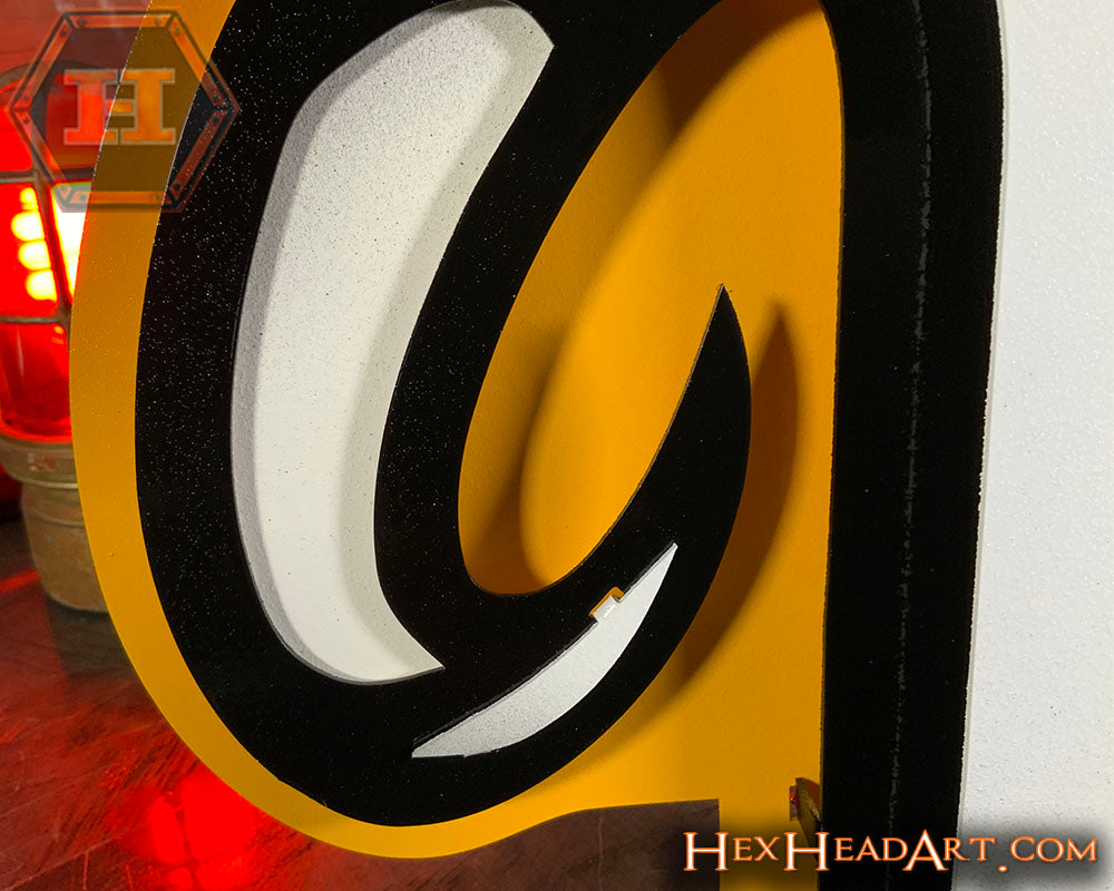 Virginia Commonwealth Rams "VCU" 3D Vintage Metal Wall Art