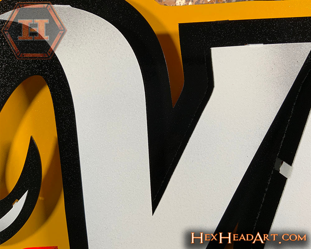 Virginia Commonwealth Rams "VCU" 3D Vintage Metal Wall Art