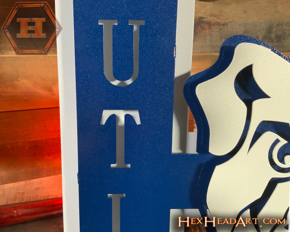 Close Up Butler " B with Bulldog" 3D Metal Wall Art