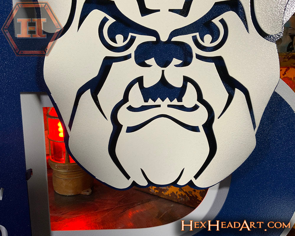 Butler HEX HEAD ORIGINAL " B with Bulldog" 3D Metal Wall Art