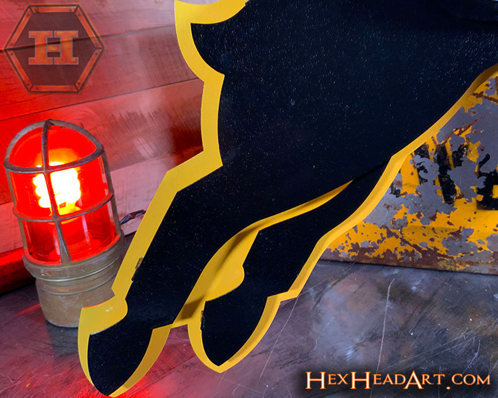 Virginia Commonwealth Rams "VCU RAM" 3D Vintage Metal Wall Art