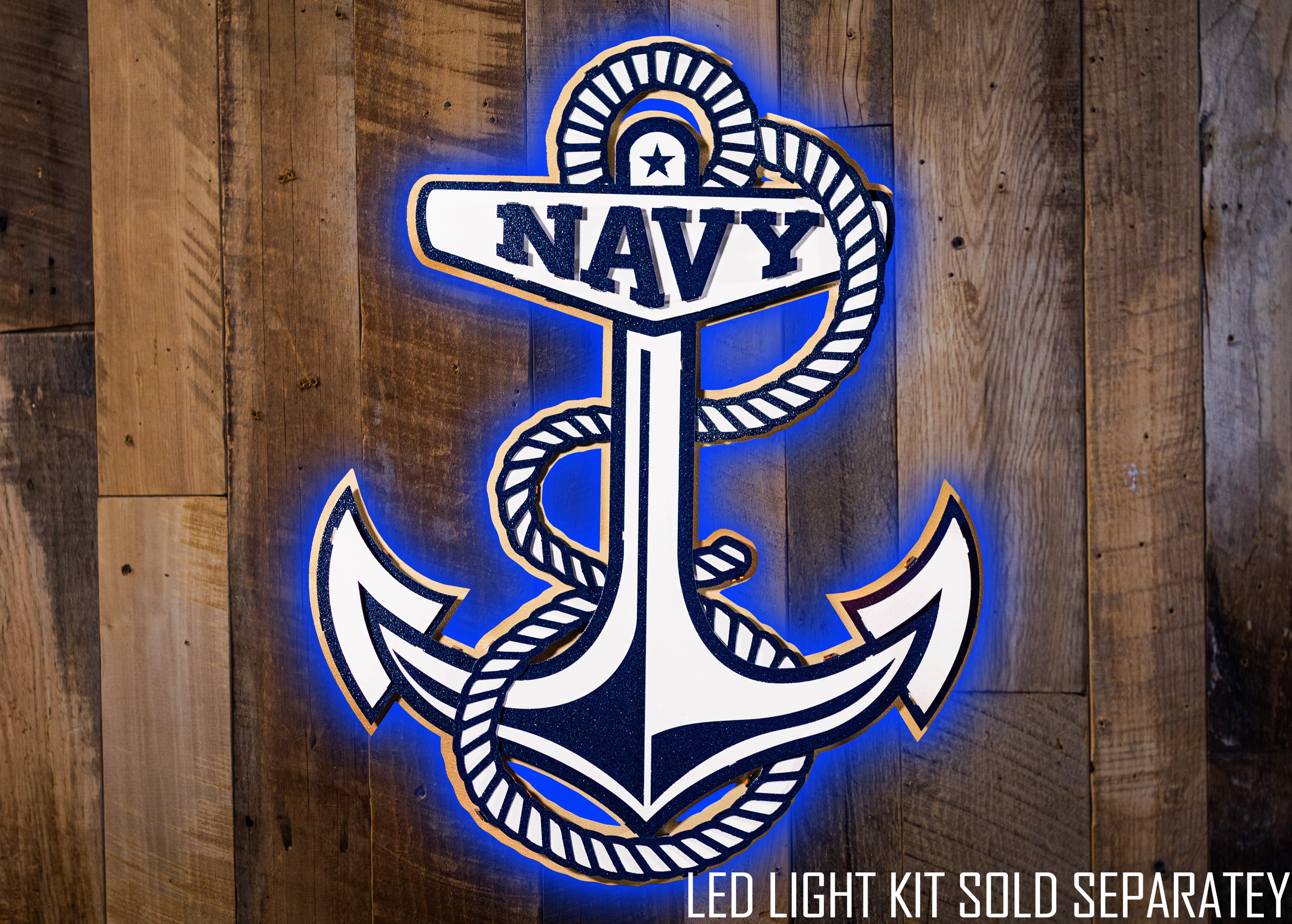 US Naval Academy Anchor 3D Metal Wall Art