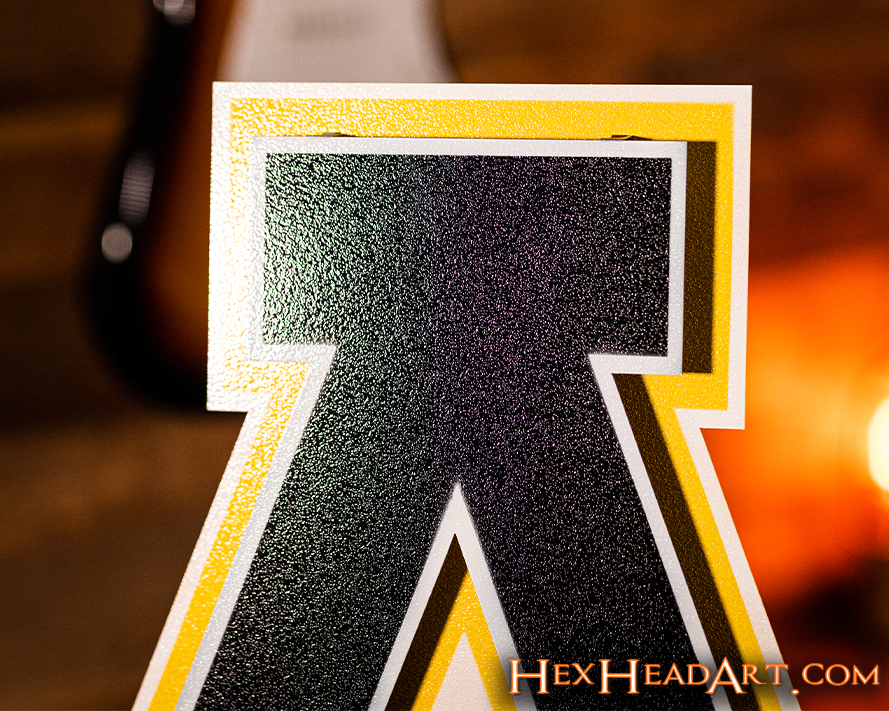 Appalachian State Mountaineers Logo 3D Vintage Metal Wall Art