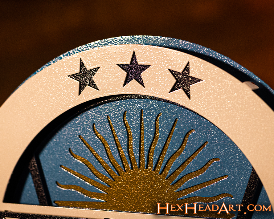 Argentina World Cup 2022 Champions Gift Size 3D Metal Wall Art