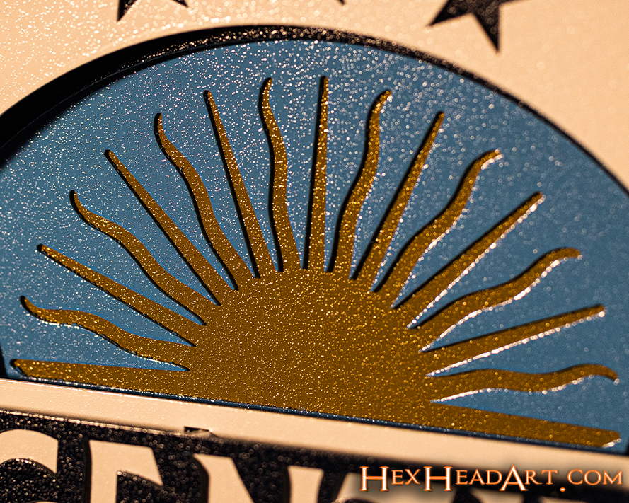 Argentina World Cup 2022 Champions Gift Size 3D Metal Wall Art