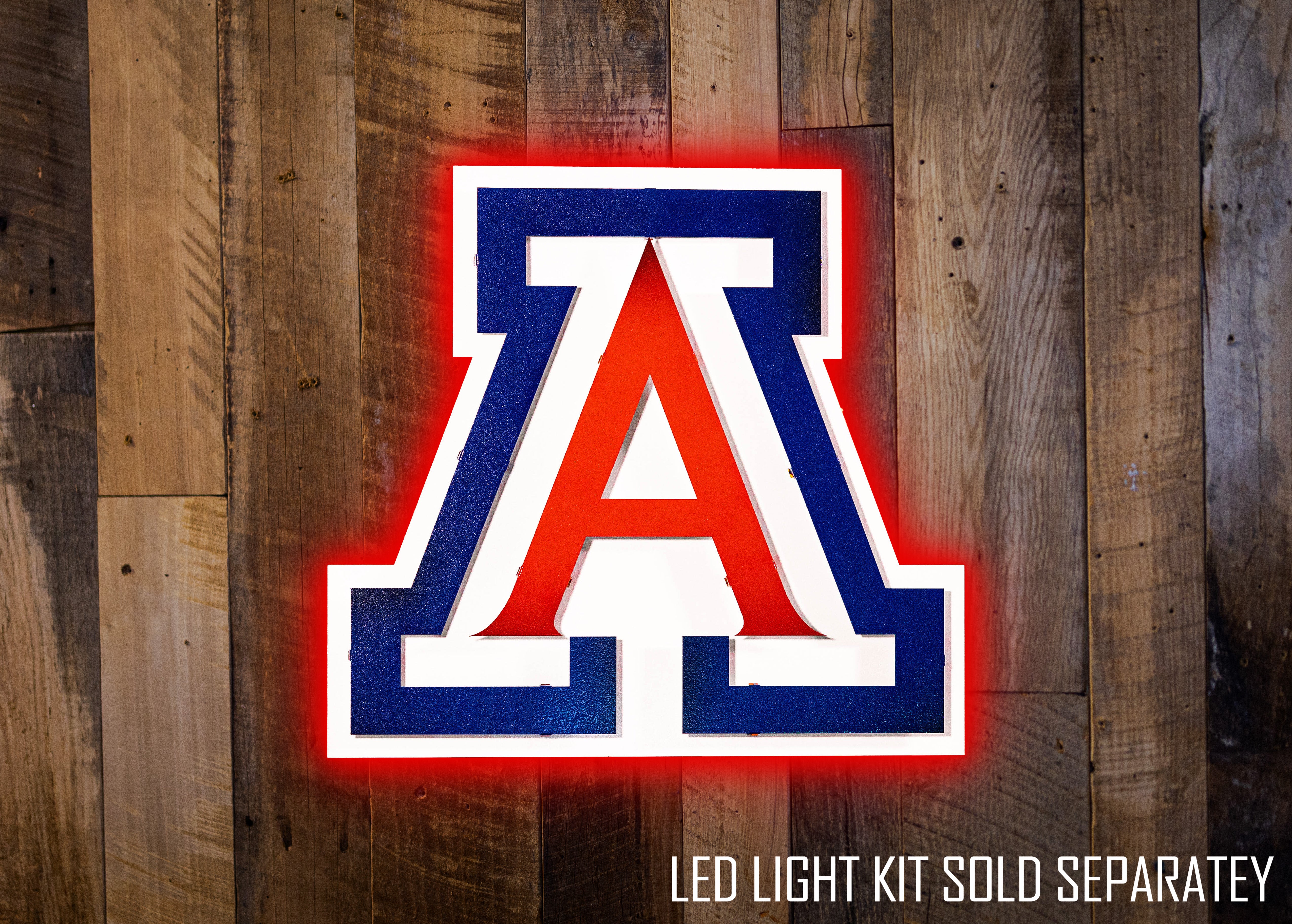 Arizona Wildcats  "A" 3D Vintage Metal Wall Art