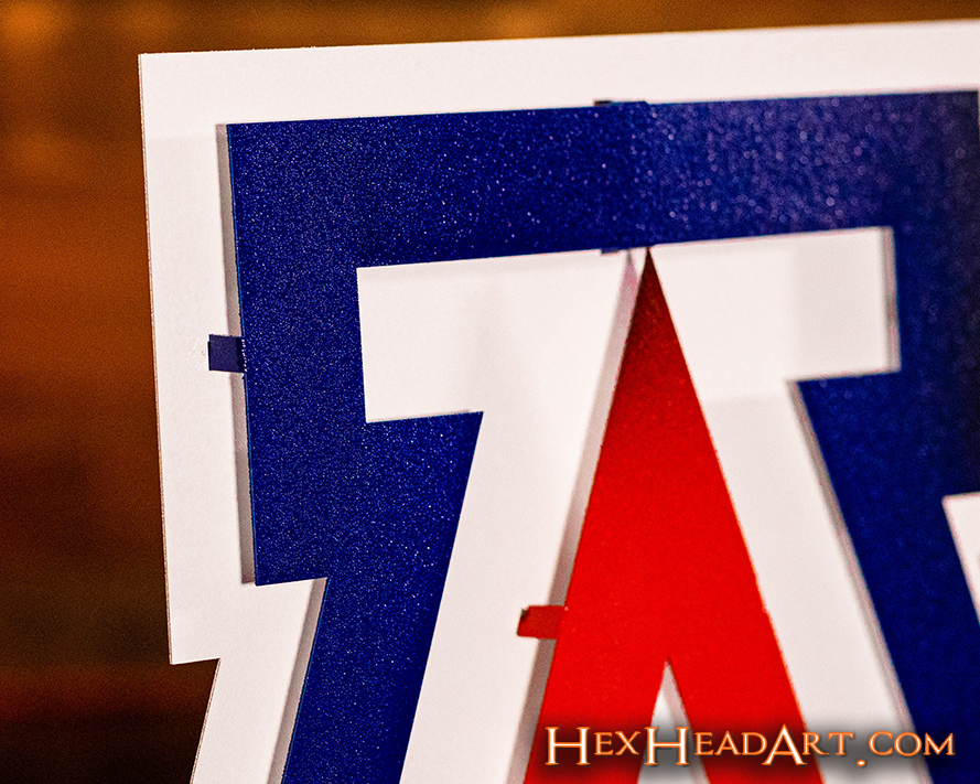 Arizona Wildcats "A" 3D Vintage Metal Wall Art