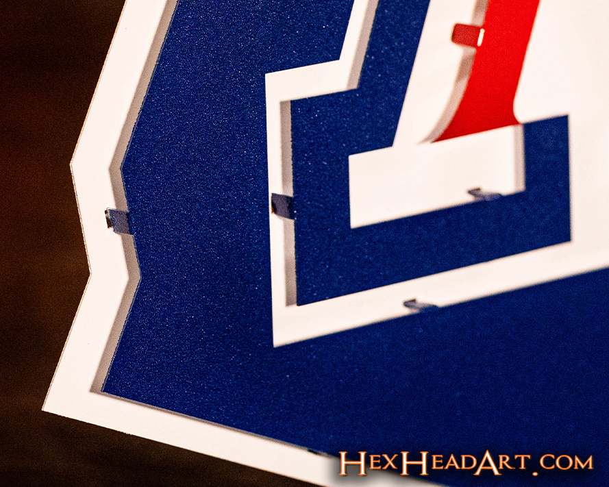 Arizona Wildcats "A on STATE" 3D Vintage Metal Wall Art
