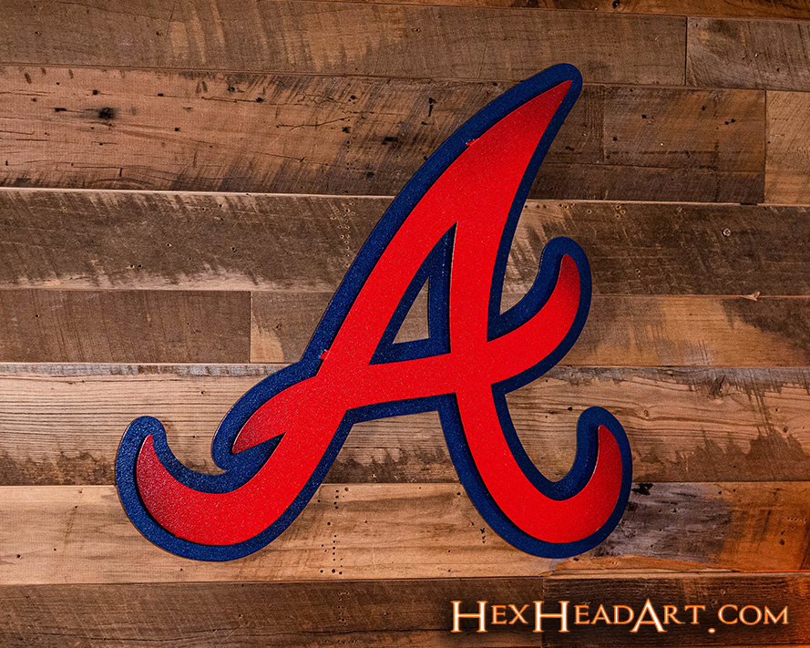 Atlanta Braves "A" 3D Metal Wall Art