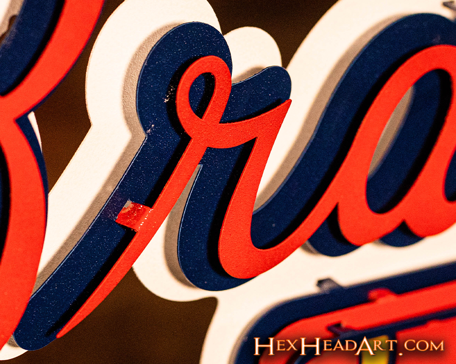 Atlanta Braves Tomahawk 3D Metal Wall Art