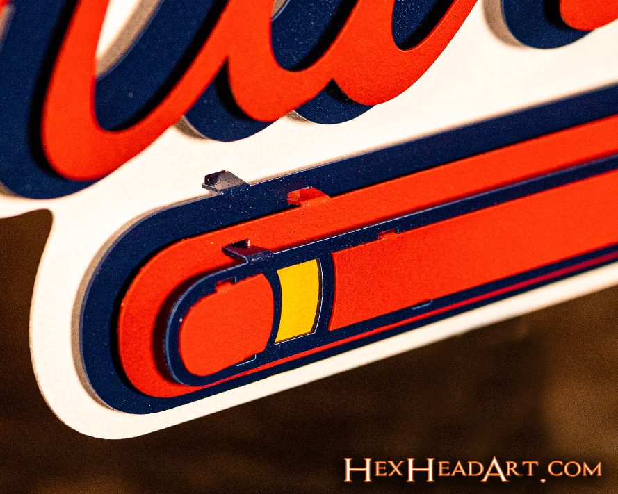 Atlanta Braves Tomahawk 3D Metal Wall Art