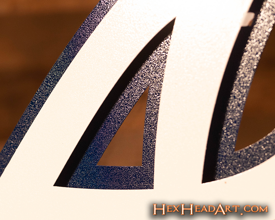 Atlanta Braves White on Blue "A" 3D Metal Wall Art