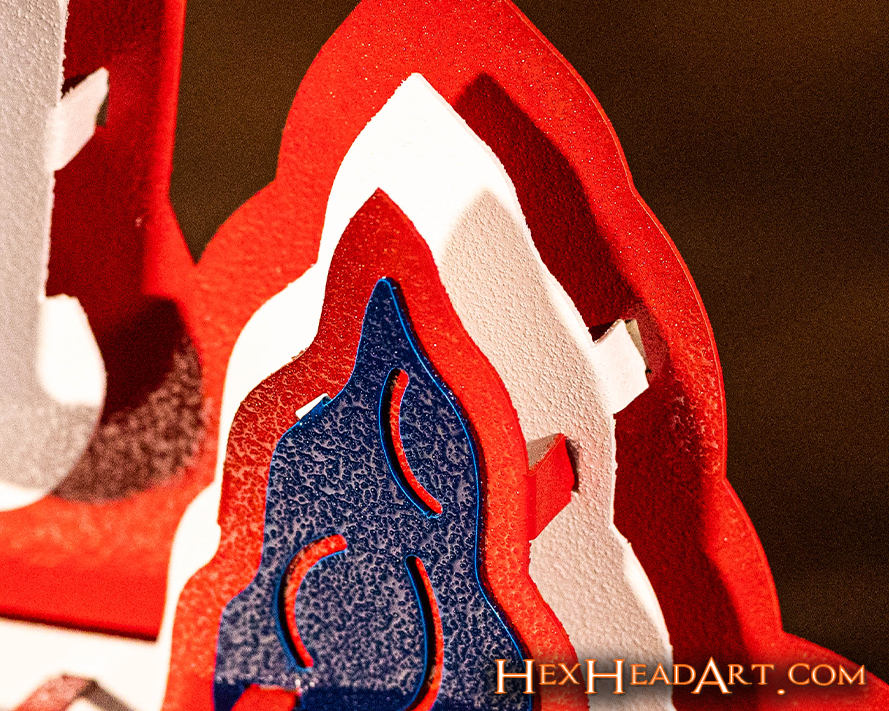 Atlanta Braves Script "ATLANTA" 3D Metal Wall Art