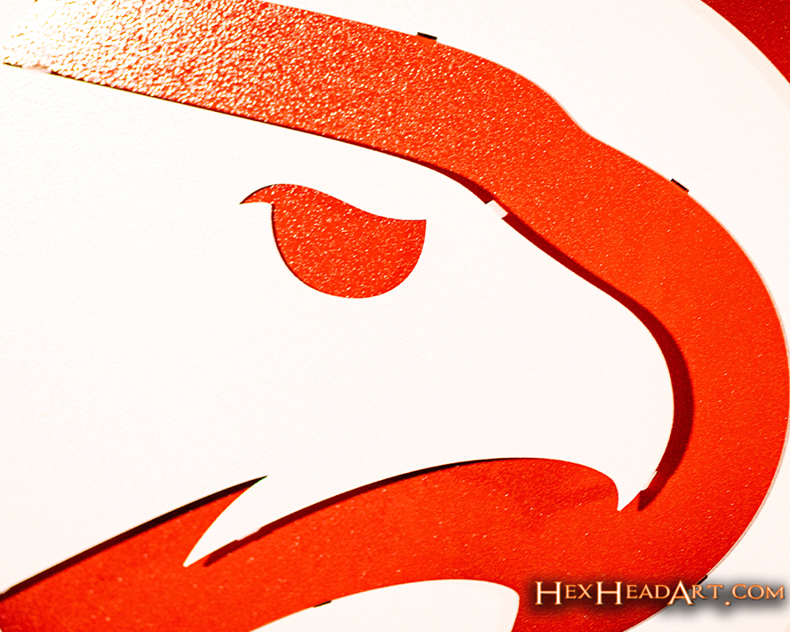Atlanta Hawks 3D Vintage Metal Wall Art