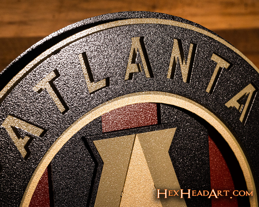 Atlanta United 3D Vintage Metal Wall Art