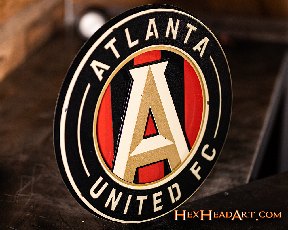 Atlanta United 3D Vintage Metal Wall Art