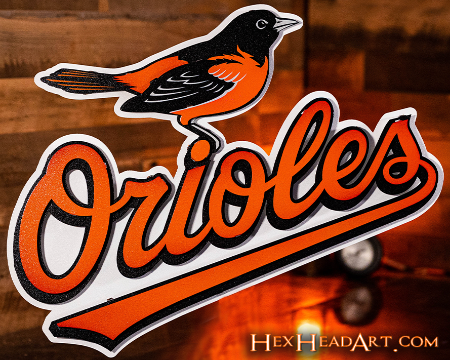 YouTheFan MLB Baltimore Orioles 3D Logo Series Wall Art - 12x12