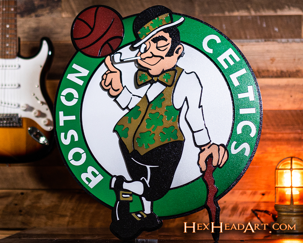 Boston Celtics NBA 3D Vintage Metal Wall Art