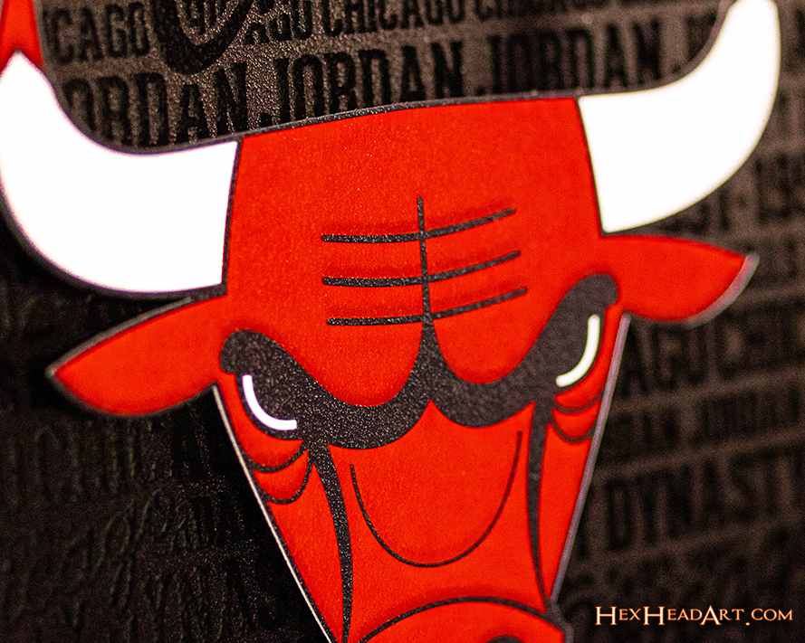 Chicago Bulls CRAFT SERIES 3D Embossed Metal Wall Art