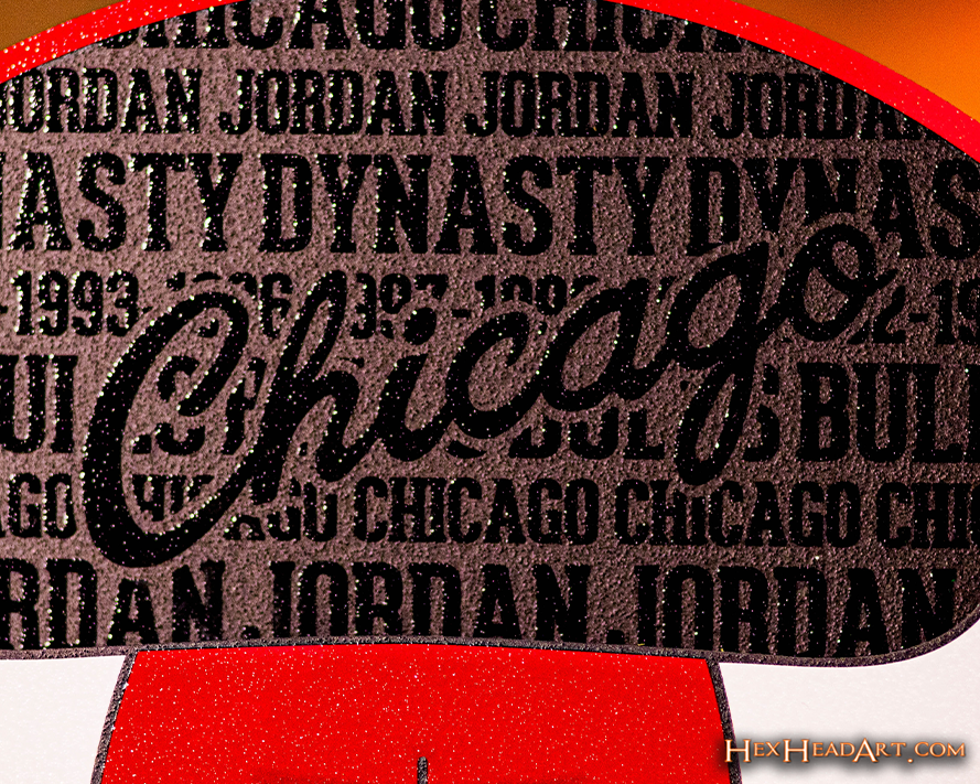 Chicago Bulls CRAFT SERIES 3D Embossed Metal Wall Art