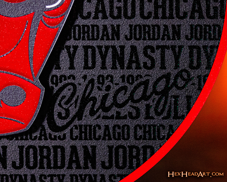 Chicago Bulls CRAFT SERIES 3D Embossed Metal Wall Art