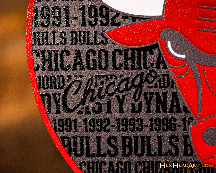 Chicago Bulls CRAFT SERIES 3D Embossed Metal Wall Art
