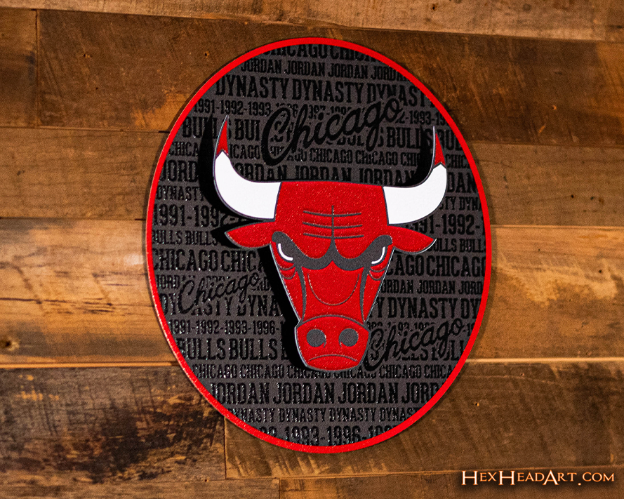 Chicago Bulls CRAFT SERIES 3D Embossed Metal Wall Art