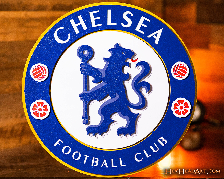 Chelsea Football Club 3D Vintage Metal Wall Art