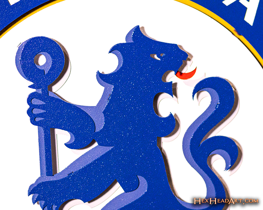 Chelsea Football Club 3D Vintage Metal Wall Art