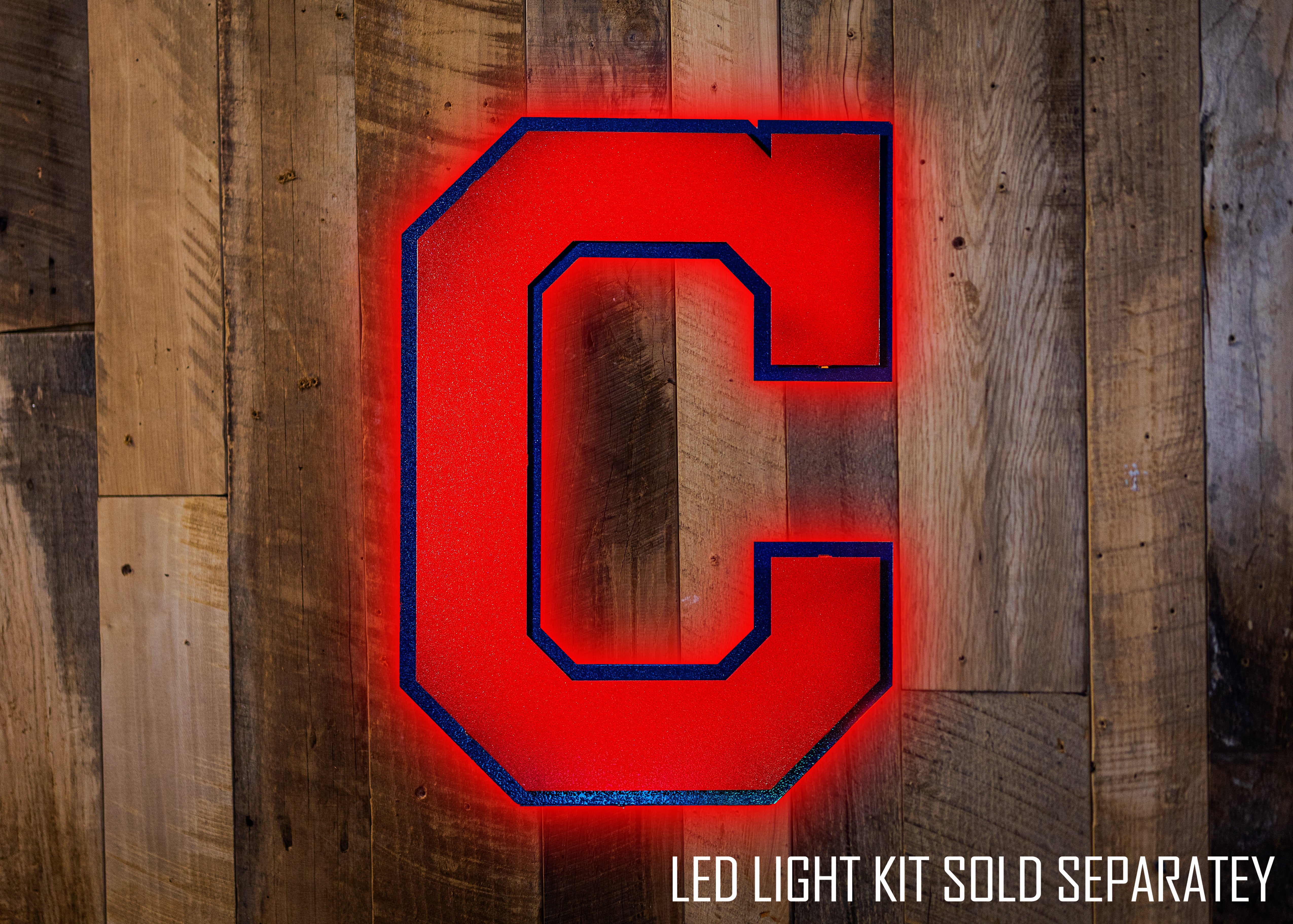 Cleveland Indians Block "C" Layered 3D Metal Wall Art