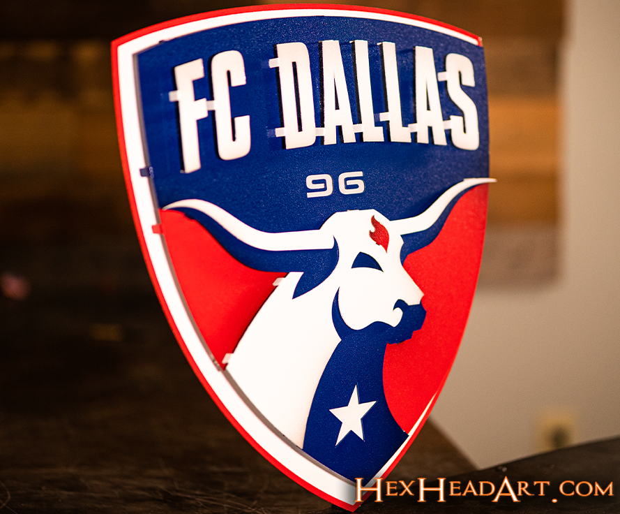 CLOSE OUT - FC Dallas 3D Vintage Metal Wall Art