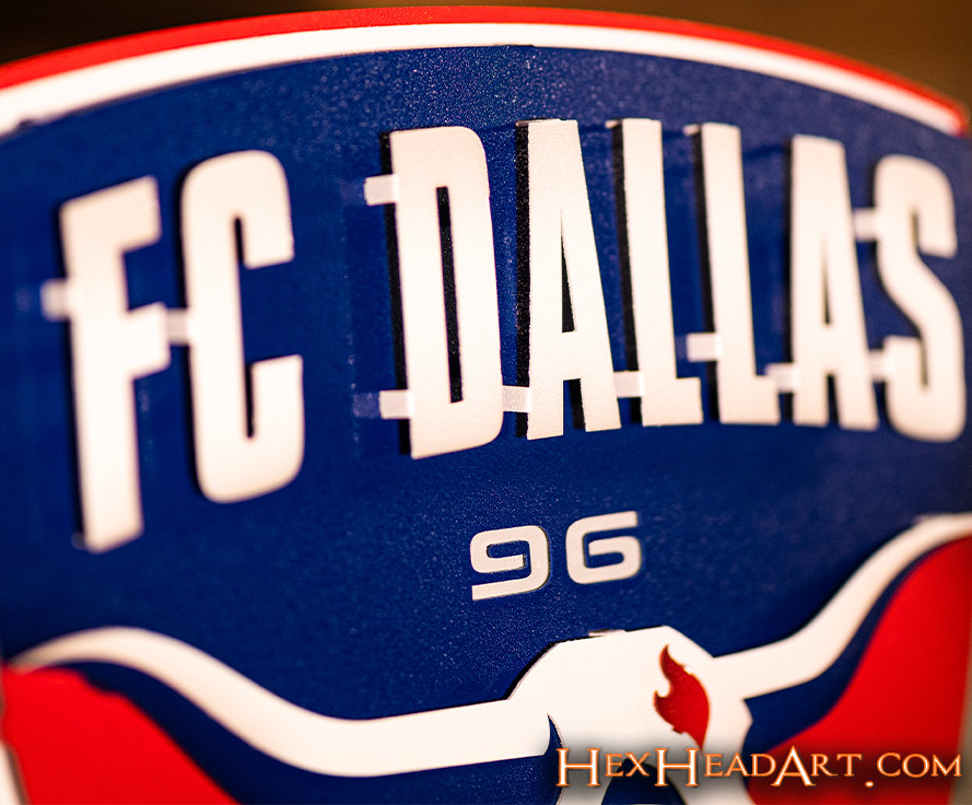 CLOSE OUT - FC Dallas 3D Vintage Metal Wall Art