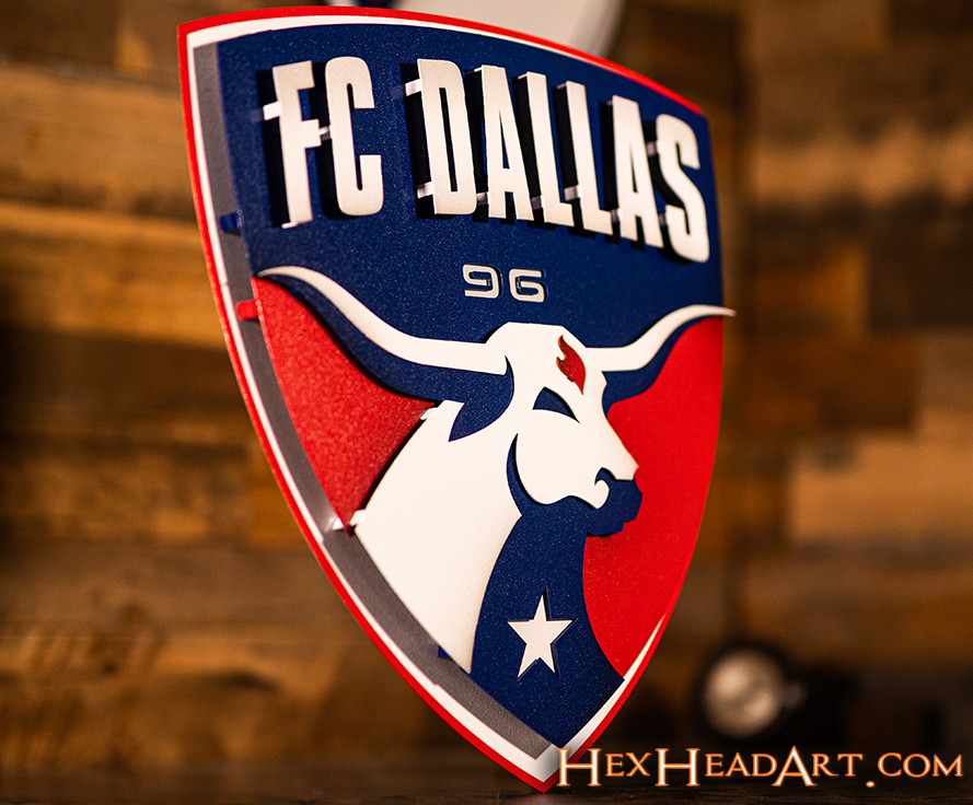 CLOSE OUT - FC Dallas 3D Vintage Metal Wall Art