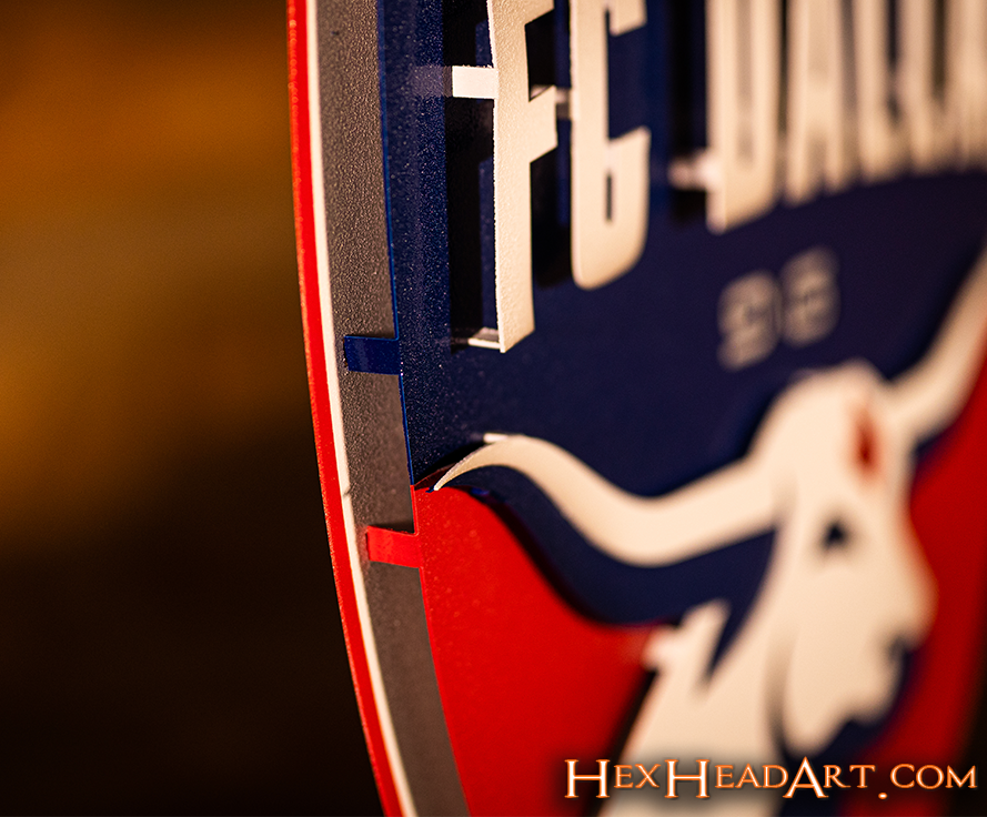 CLOSE OUT - FC Dallas 3D Vintage Metal Wall Art