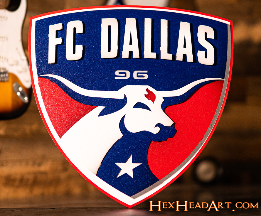 CLOSE OUT - FC Dallas 3D Vintage Metal Wall Art
