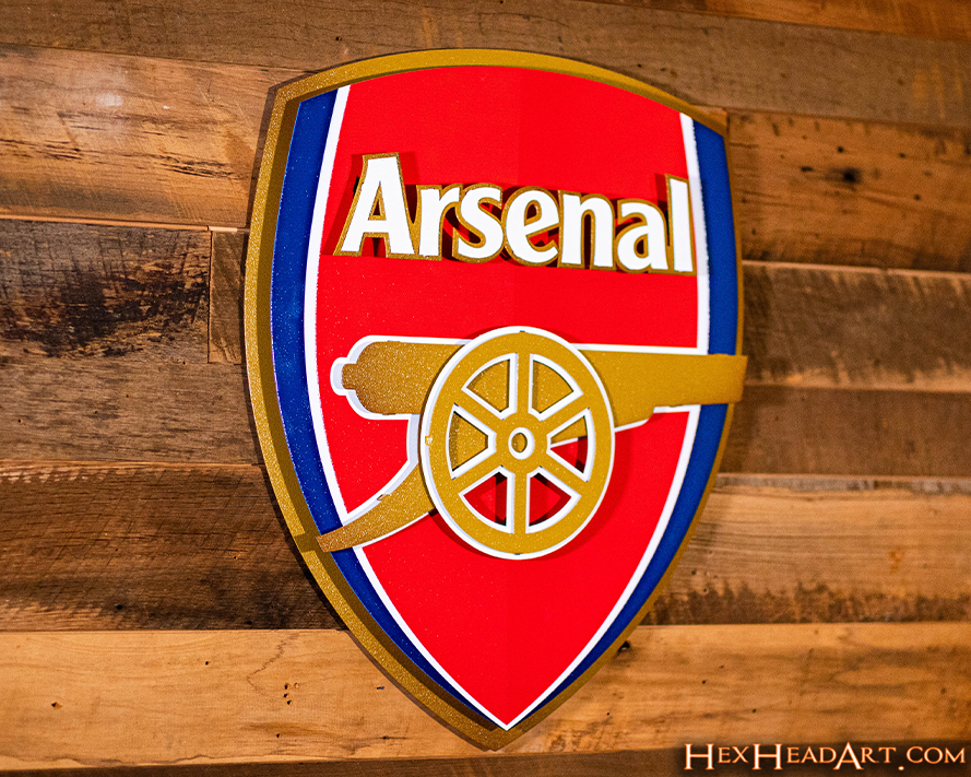 Arsenal FC 3D Vintage Metal Wall Art