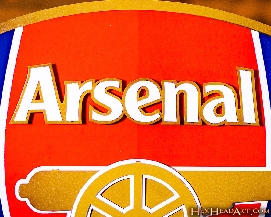Arsenal FC 3D Vintage Metal Wall Art