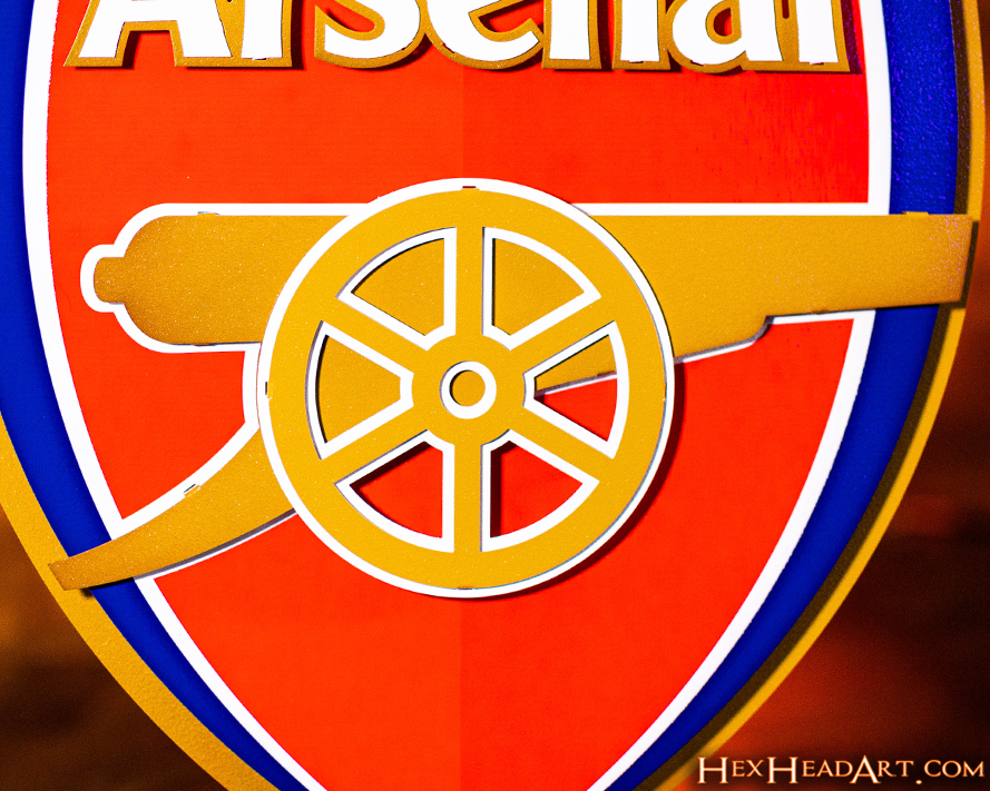 Arsenal FC 3D Vintage Metal Wall Art