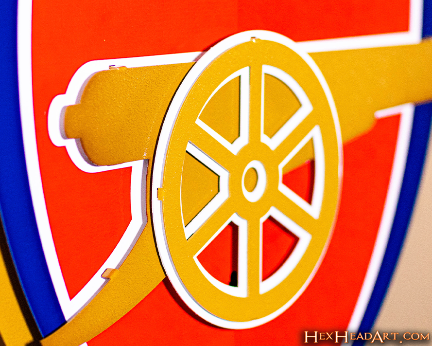 Arsenal FC 3D Vintage Metal Wall Art