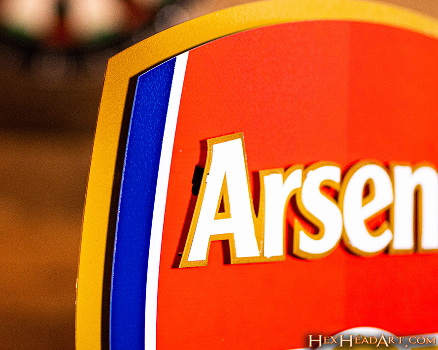 Arsenal FC 3D Vintage Metal Wall Art