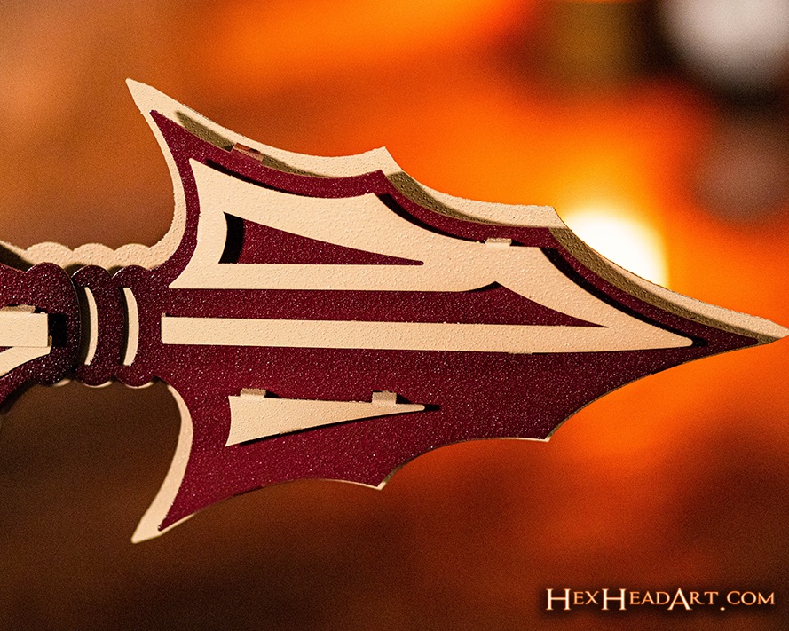 Florida State Burning Spear 3D Vintage Metal Wall Art