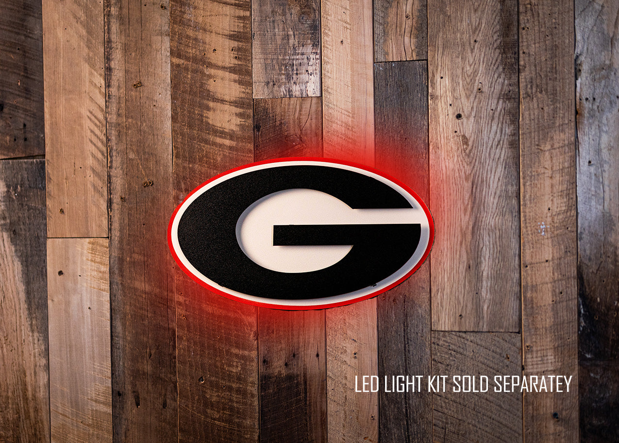 Georgia Bulldogs "G" 3D Vintage Metal Wall Art