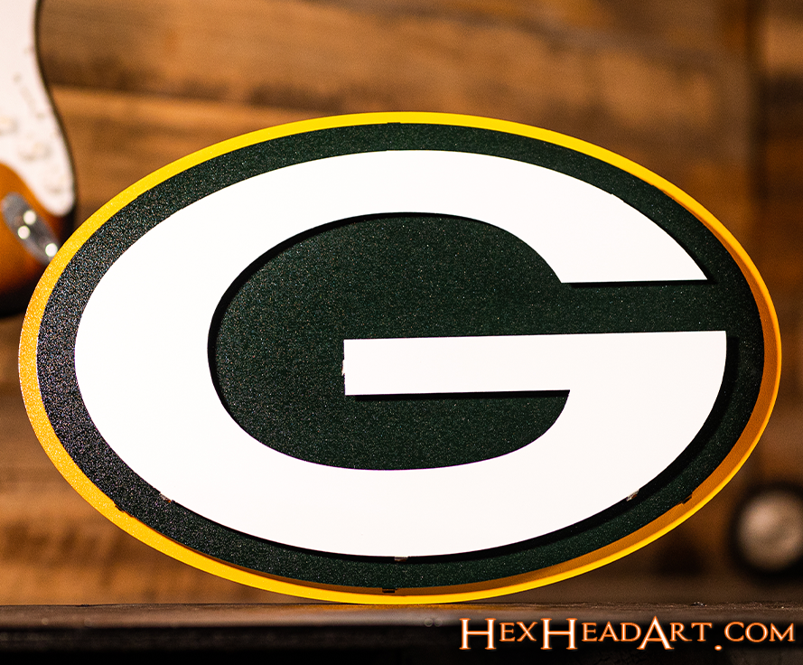 Green Bay Packers "G" 3D Metal Wall Art