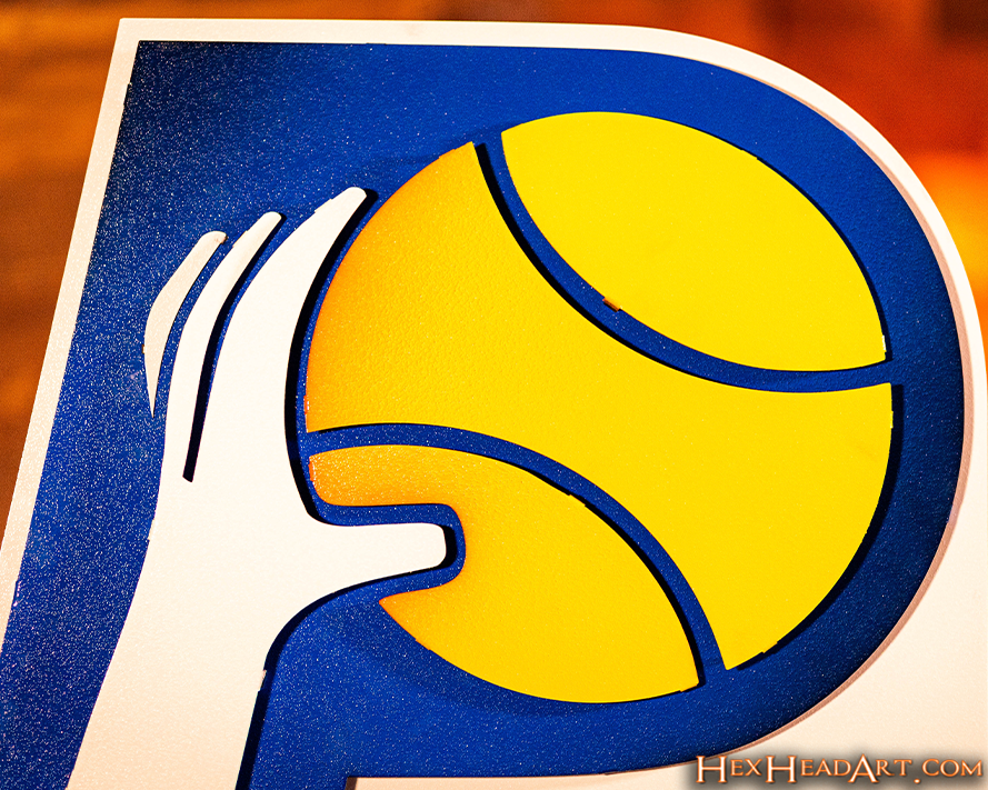 Indiana Pacers RETRO "1967-1990" 3D Vintage Metal Wall Art