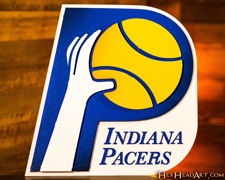 Indiana Pacers RETRO "1967-1990"  3D Vintage Metal Wall Art
