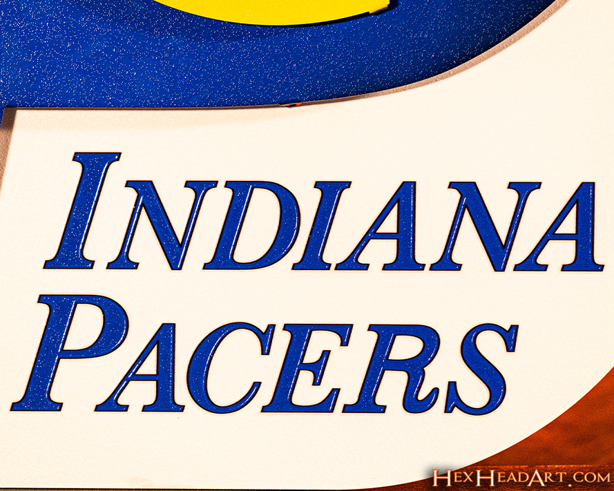 Indiana Pacers RETRO "1967-1990" 3D Vintage Metal Wall Art