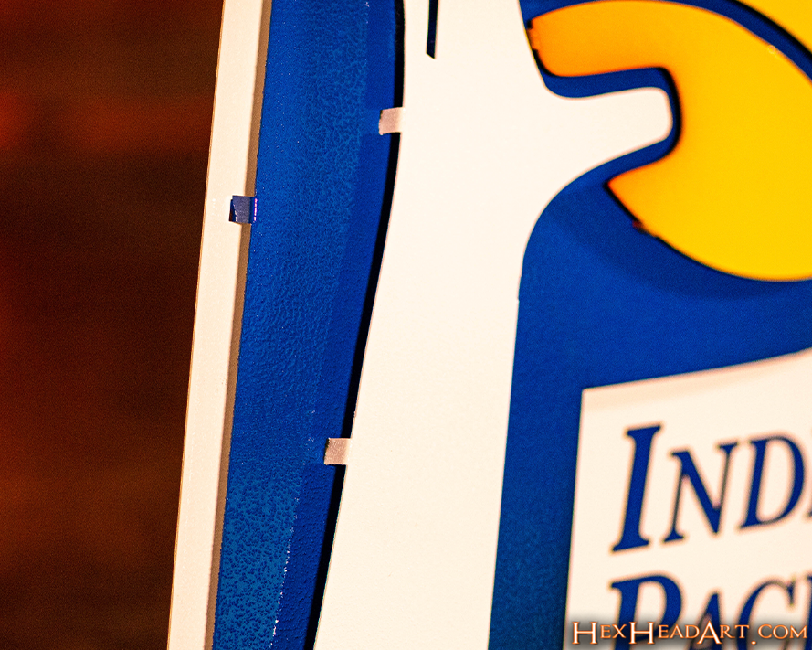 Indiana Pacers RETRO "1967-1990" 3D Vintage Metal Wall Art