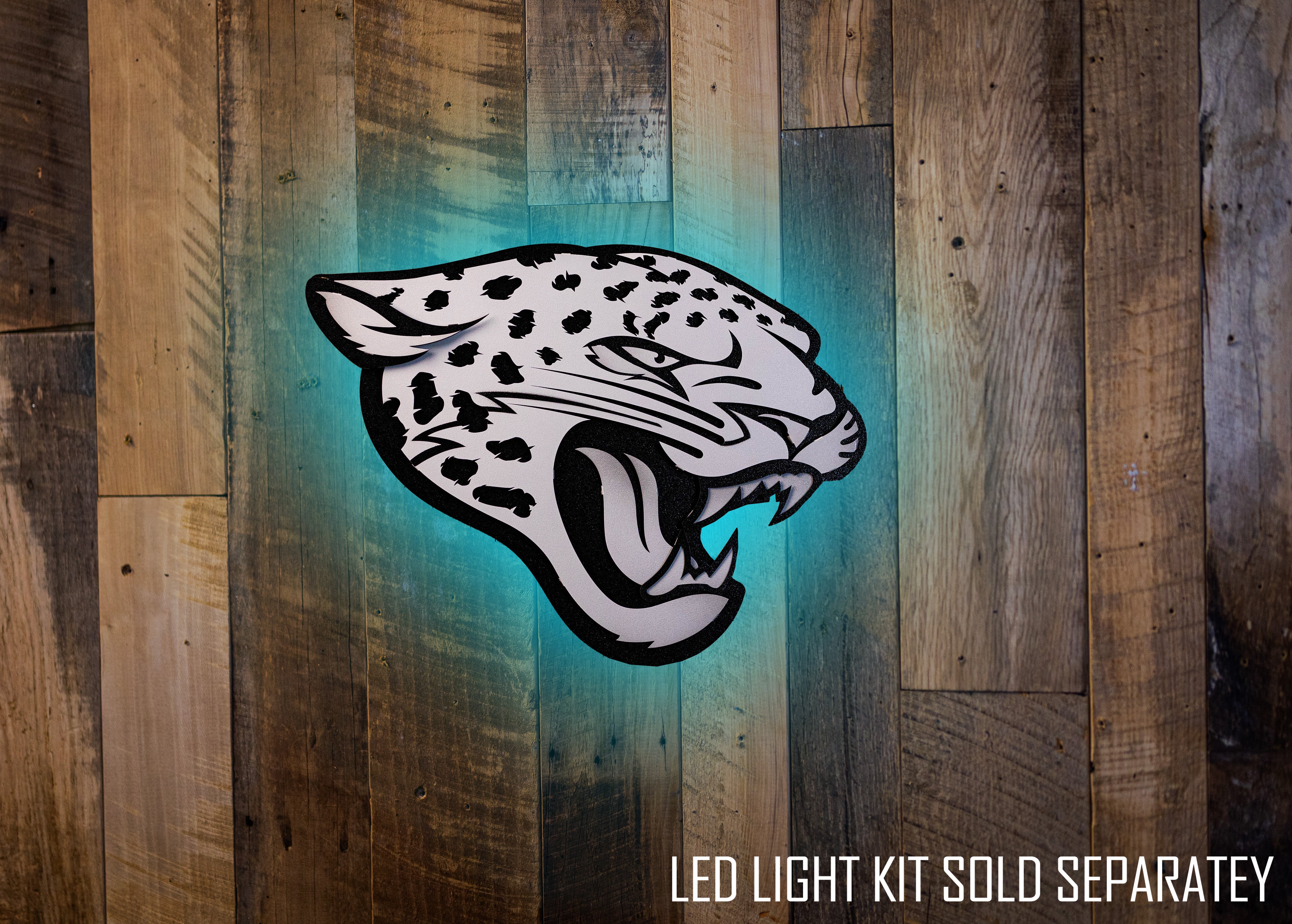 MONOCHROME - Jacksonville Jaguars 3D Vintage Metal Wall Art