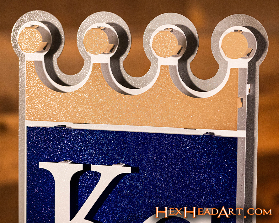 Kansas City Royals Crest 3D Metal Wall Art